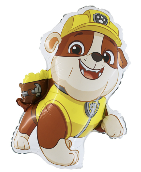XXL Folienballon Figur - Paw Patrol: Rubbel - ø 75cm